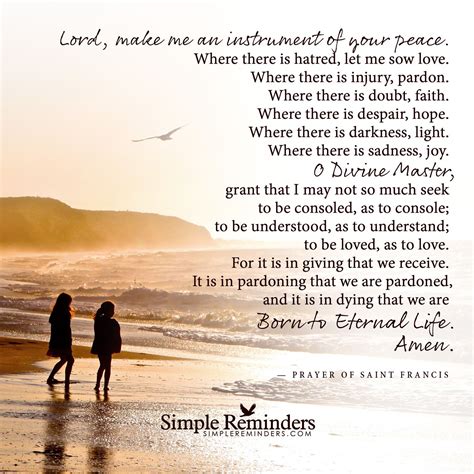 lord make me an instrument of your peace.